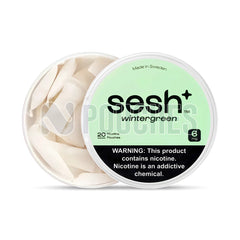 Open Box Wintergreen Sesh+ Nicotine Pouches 6mg