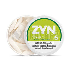 Open Box Citrus Zyn Nicotine Pouches 6mg