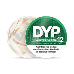 Open Box Wintergreen DYP Nicotine Pouches 12mg