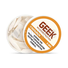 Open Box Cinnamon GEEK Nicotine Pouches 3mg