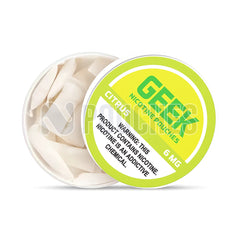 Open Box Citrus GEEK Nicotine Pouches 6mg