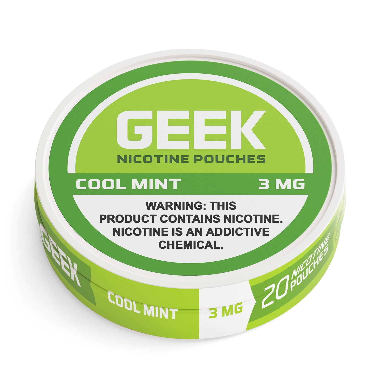 Cool Mint GEEK Nicotine Pouches 3mg