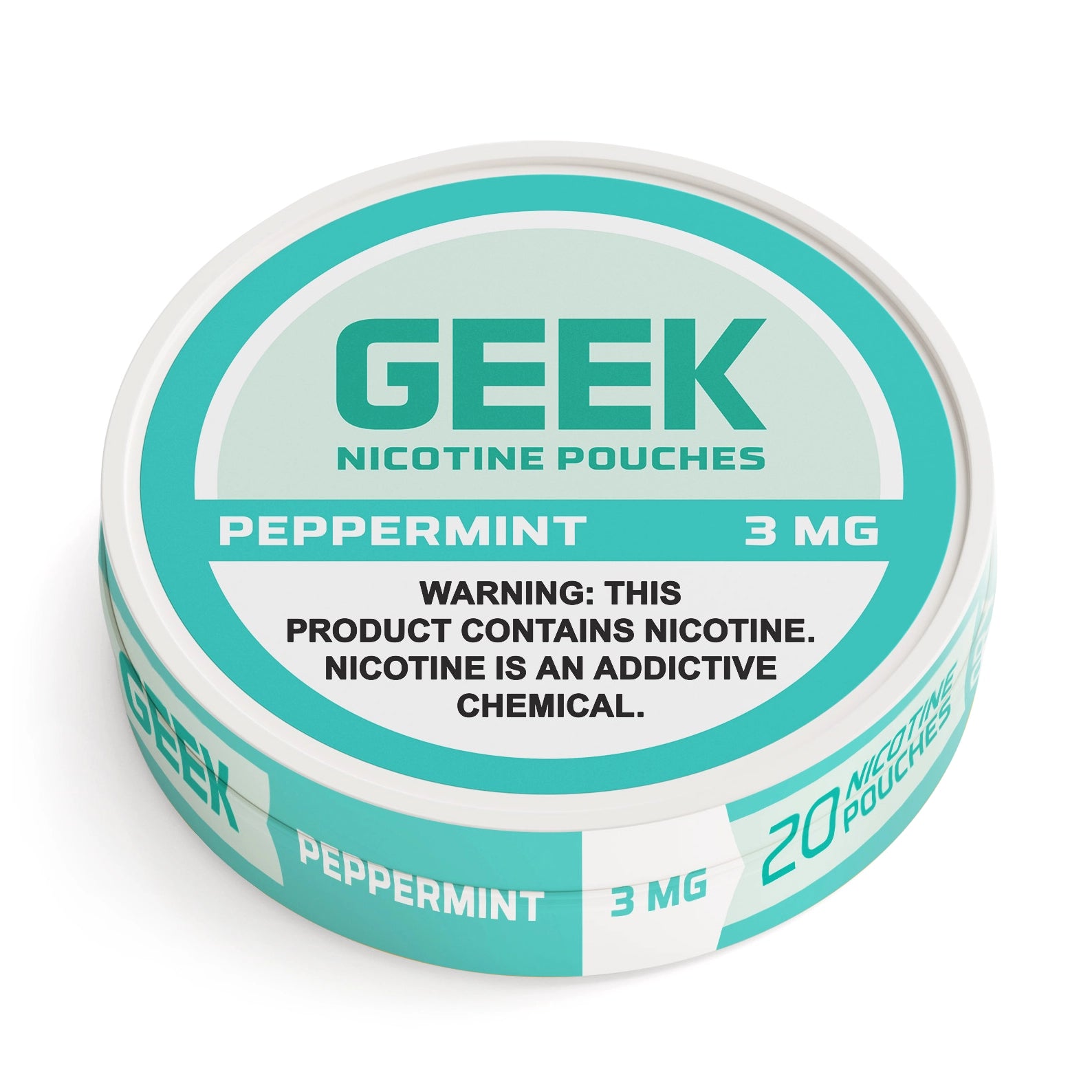 Peppermint GEEK Nicotine Pouches 3mg