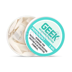 Open Box Peppermint GEEK Nicotine Pouches 3mg