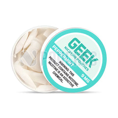 Open Box Peppermint GEEK Nicotine Pouches 9mg