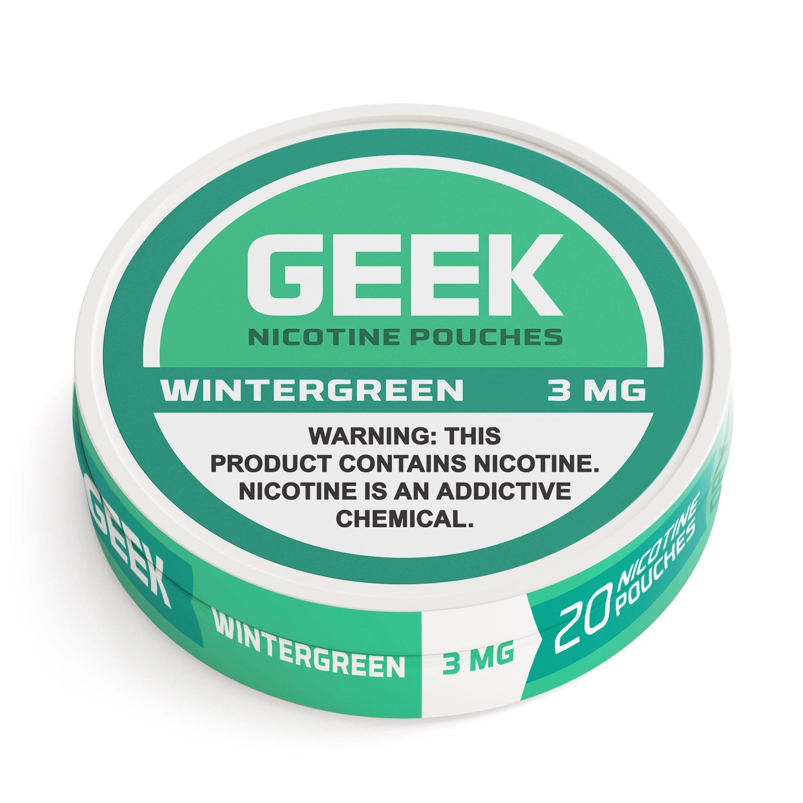 Wintergreen GEEK Nicotine Pouches 3mg