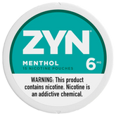 Mentol Zyn Nicotina Bolsas 6mg