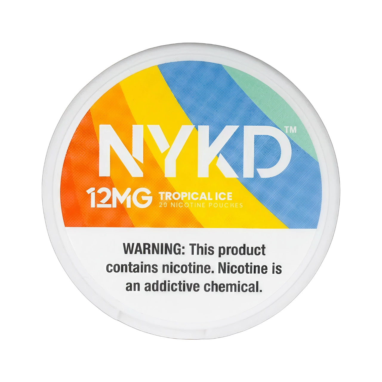 Tropical Ice NYKD Nicotine Pouches 12mg