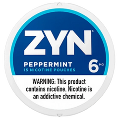 Peppermint Zyn Bolsas de Nicotina 6mg