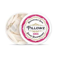 Open Box Sour Raspberry Pillowz Nicotine Pouches 3mg