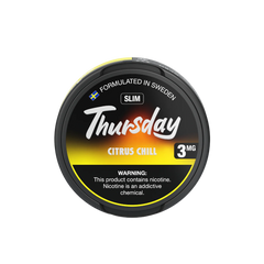 Citrus Chill - Wet Slim Thursday Bolsas de Nicotina 3mg