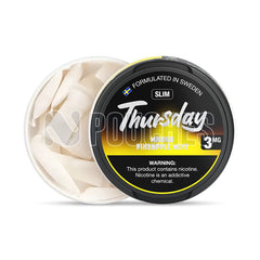 Open Box Mango Pineapple Mint - Wet Slim Thursday Nicotine Pouches 3mg