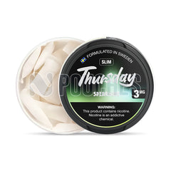 Open Box Spearmint - Wet Slim Thursday Nicotine Pouches 3mg