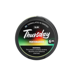 Wintergreen - Wet Slim Thursday Nicotine Pouches 6mg