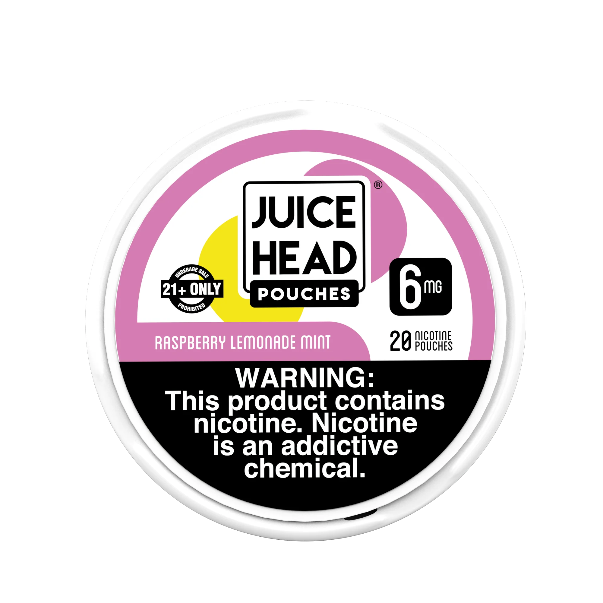 Menta Frambuesa Limonada Juice Head bolsas de nicotina 6mg