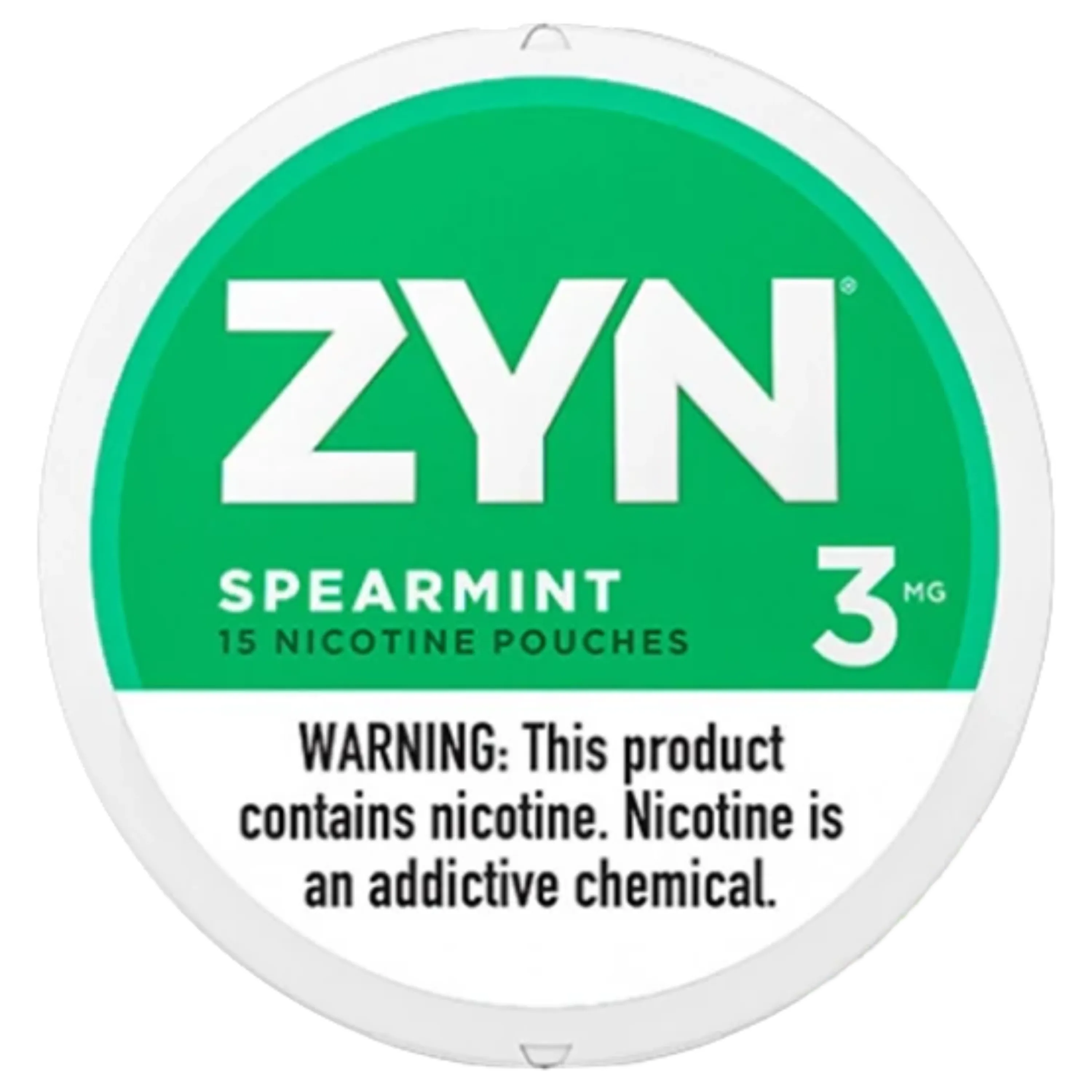 Spearmint Zyn bolsas de nicotina 3mg