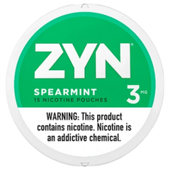 Spearmint Zyn bolsas de nicotina 3mg