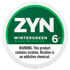 Wintergreen Zyn Nicotine Pouches 6mg