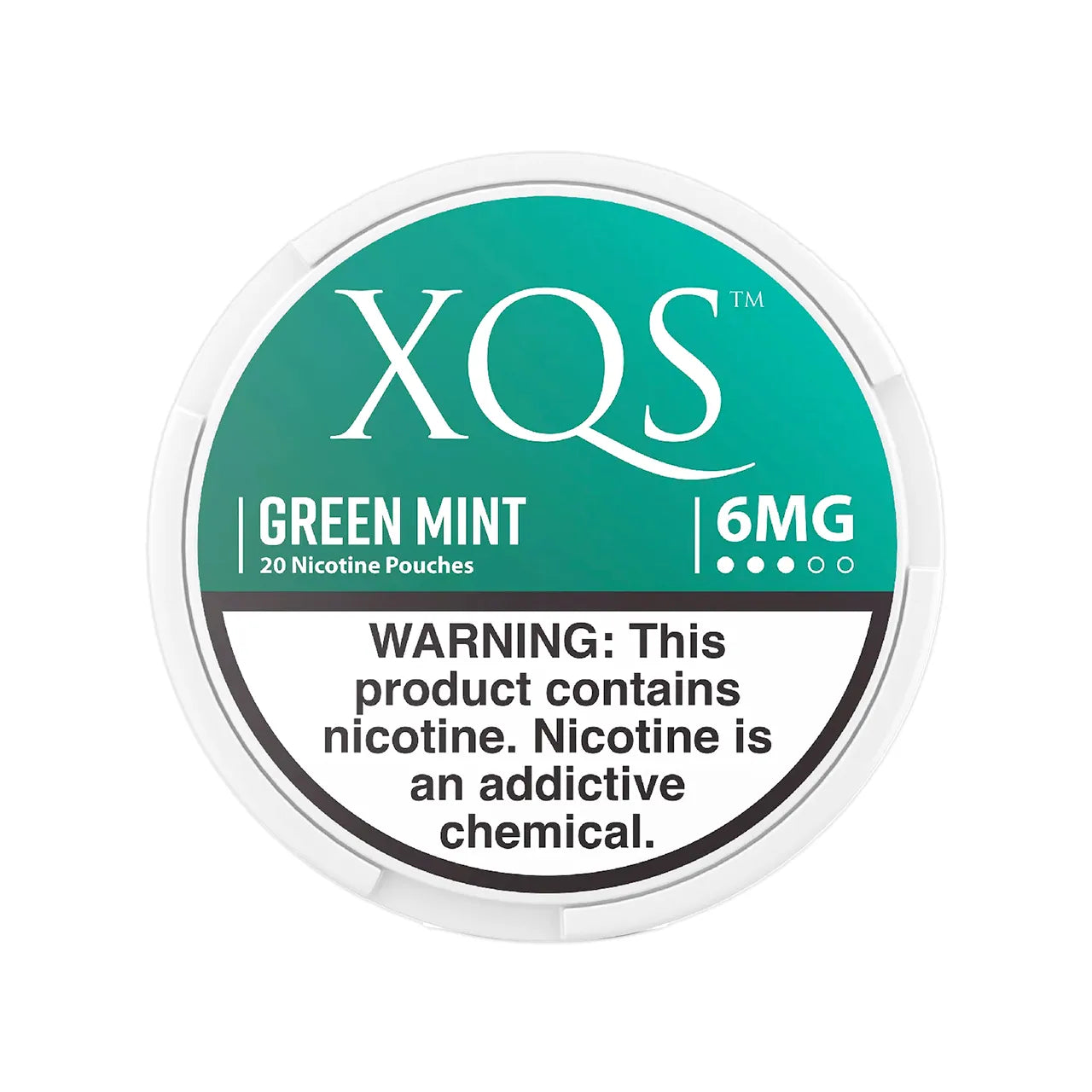Green Mint XQS Nicotine Pouches 6mg