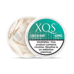 Open Box Green Mint XQS Nicotine Pouches 6mg