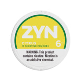 Citrus Zyn Bolsas de Nicotina 6mg