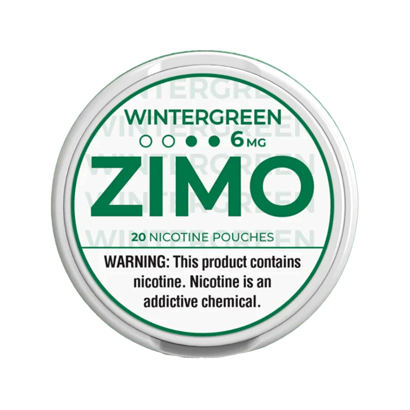 Wintergreen ZIMO Bolsas de Nicotina 6mg