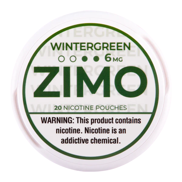 Wintergreen ZIMO Bolsas de Nicotina 6mg