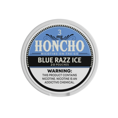 Blue Razz Ice Honcho Bolsas de Nicotina 3mg