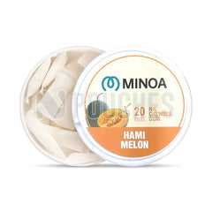 Open Box Hami Melon MINOA Chewing Gum Nicotine Pouches 6mg