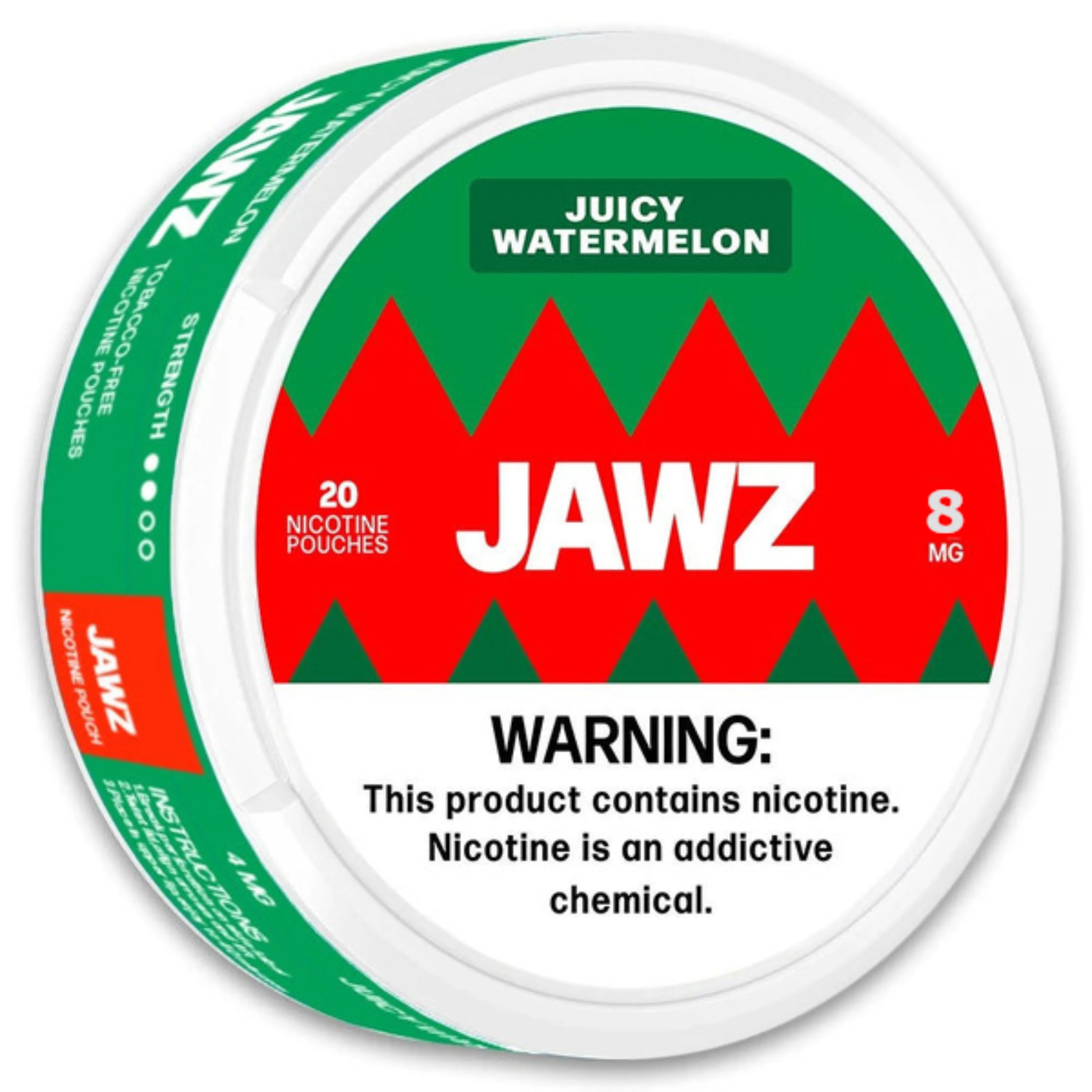 Juicy Watermelon JAWZ Nicotine Pouches 8mg