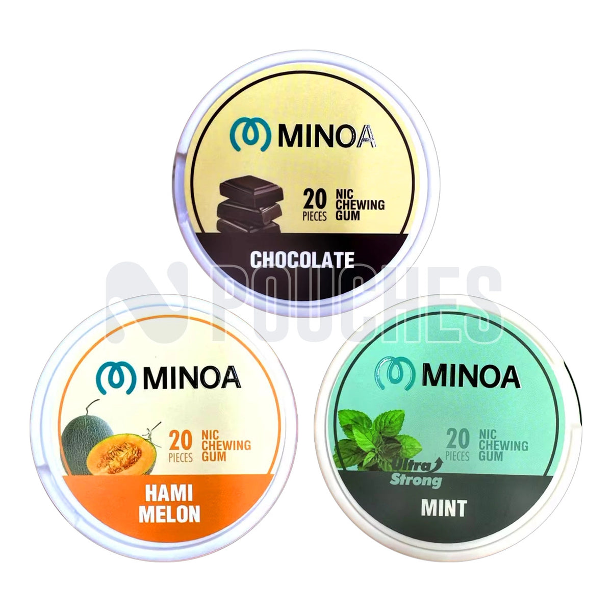 MINOA Chewing Gum Nicotine Pouches