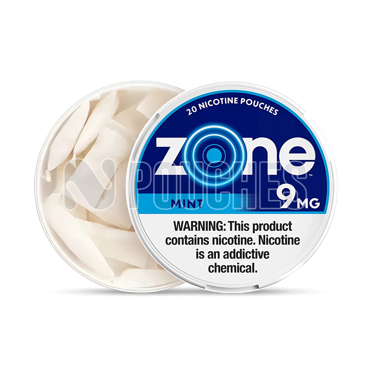 Open Box Mint Zone Nicotine Pouches 9mg