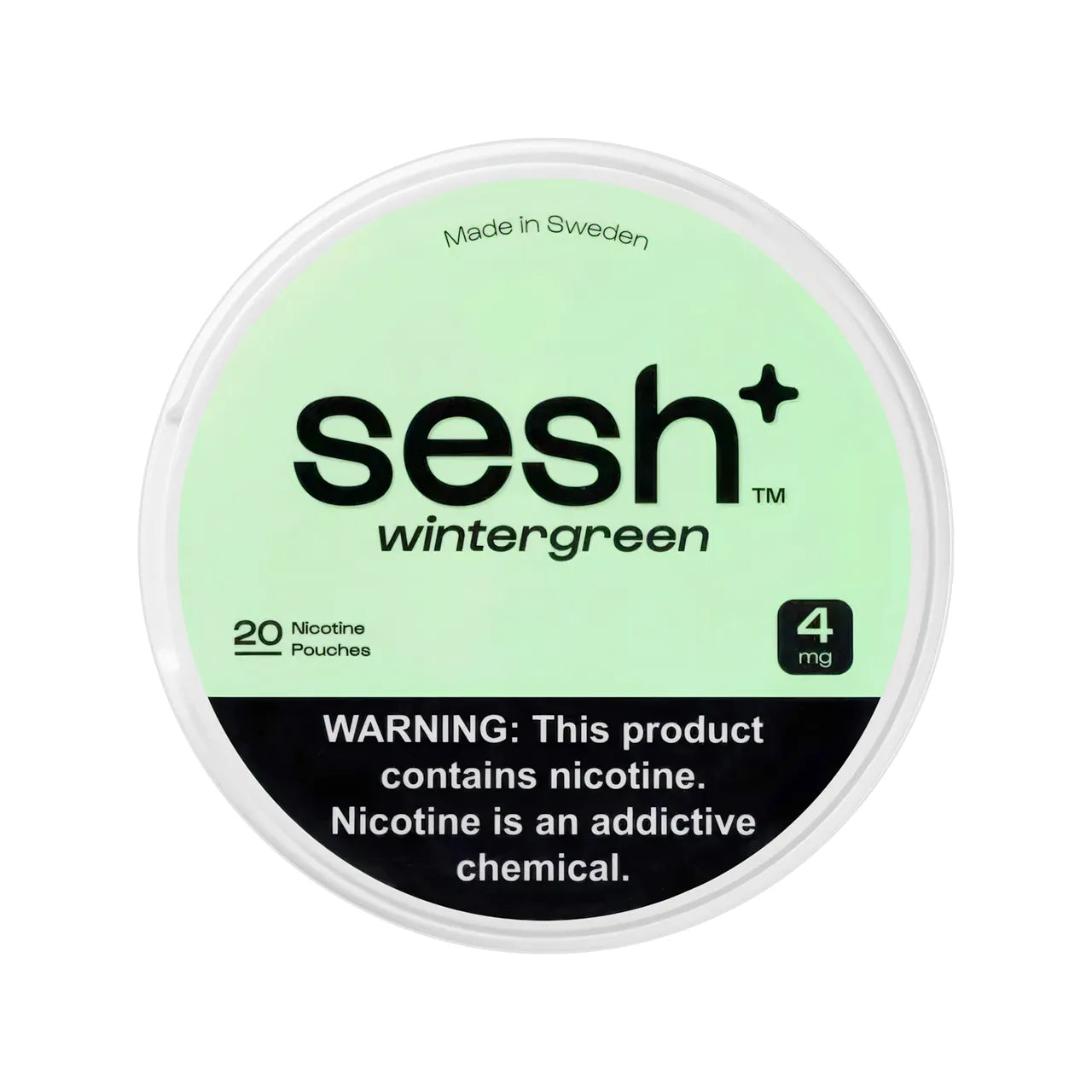 Wintergreen Sesh+ Nicotine Pouches 4mg