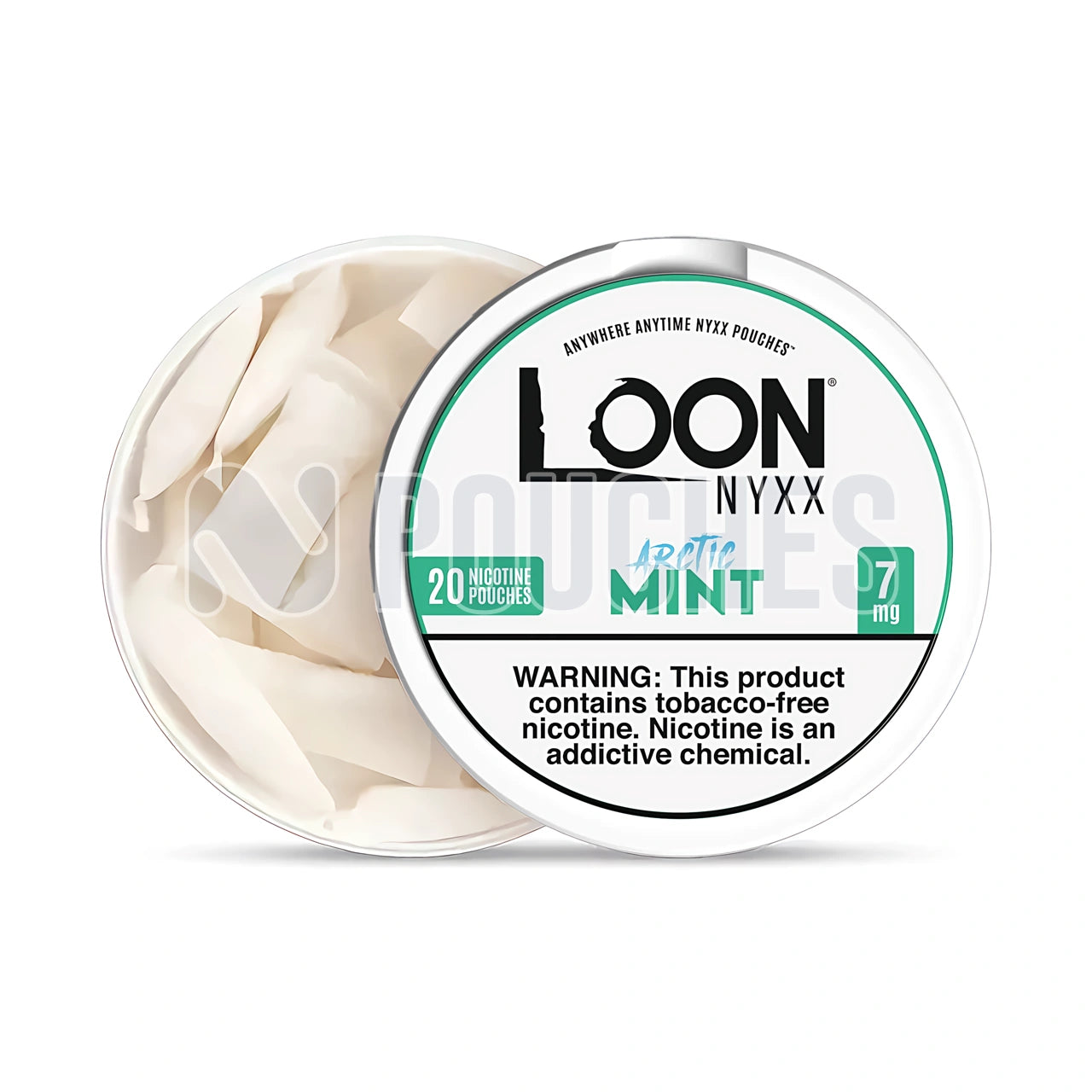 Open Box Arctic Mint Loon NYXX Nicotine Pouches 7mg
