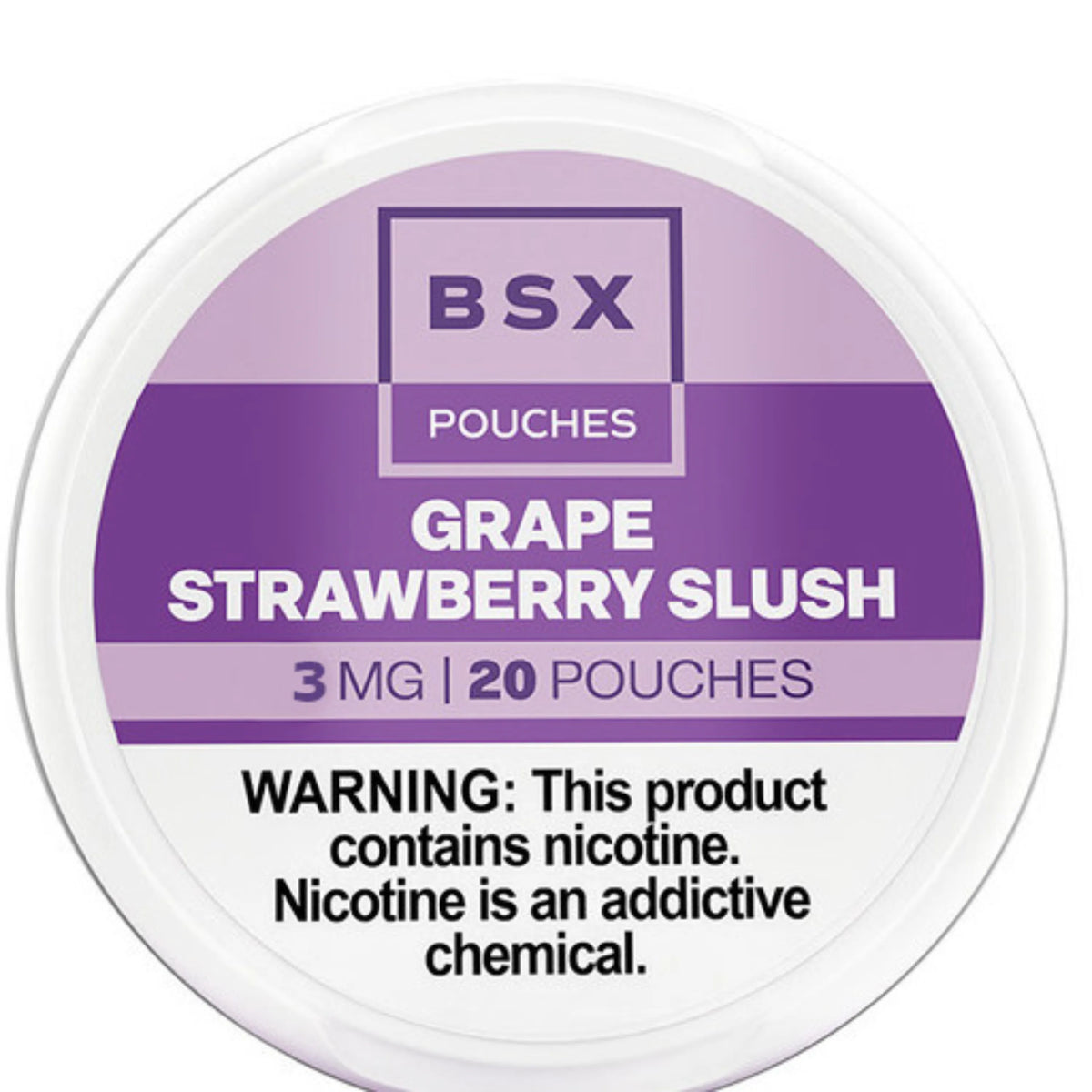 Grape Strawberry Slush BSX Nicotine Pouches 3mg