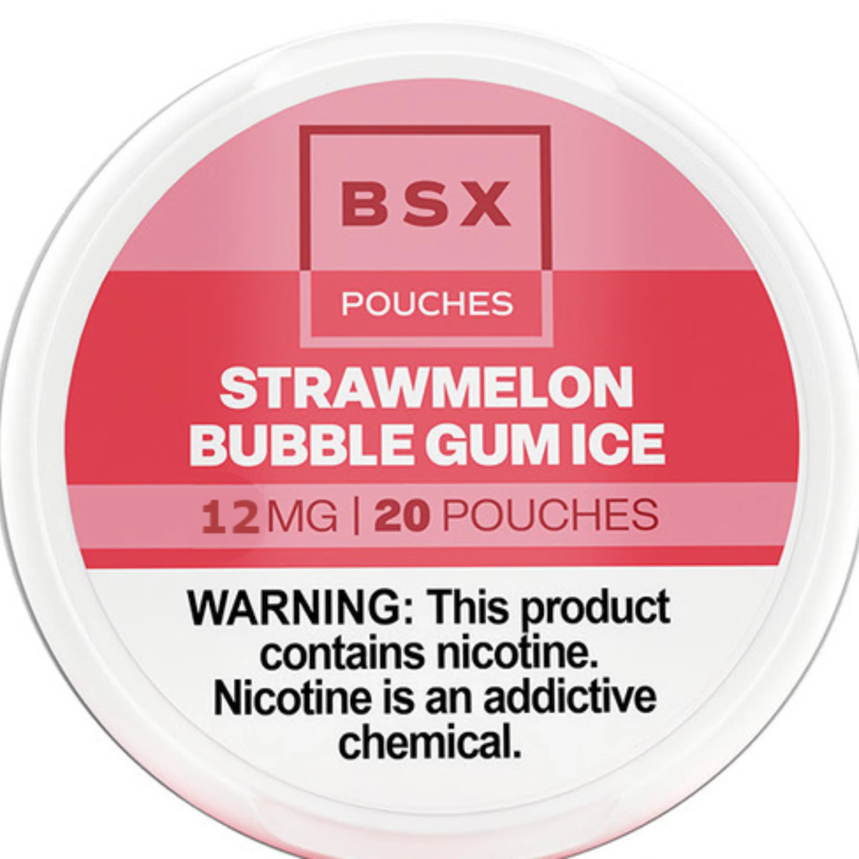 Strawmelon Bubble Gum Ice BSX Nicotine Pouches 12mg