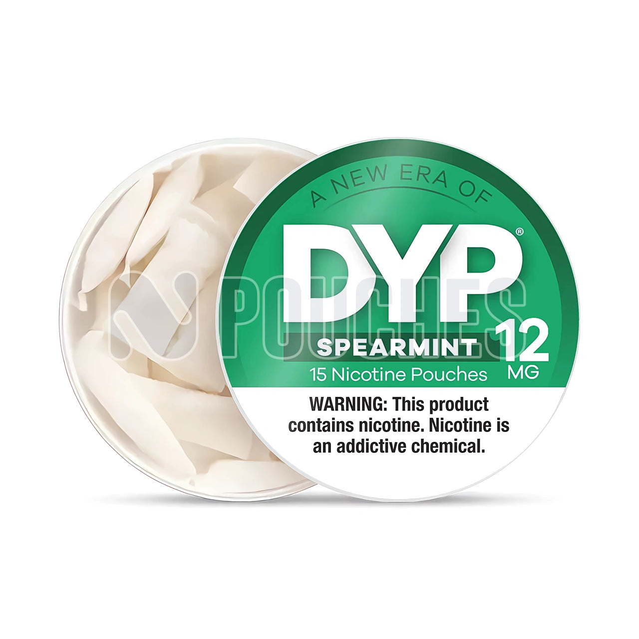 Open Box Spearmint DYP Nicotine Pouches 12mg