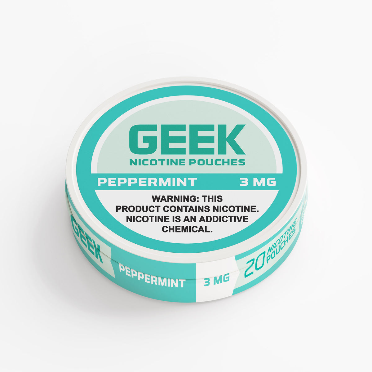 Peppermint GEEK Nicotine Pouches 3mg