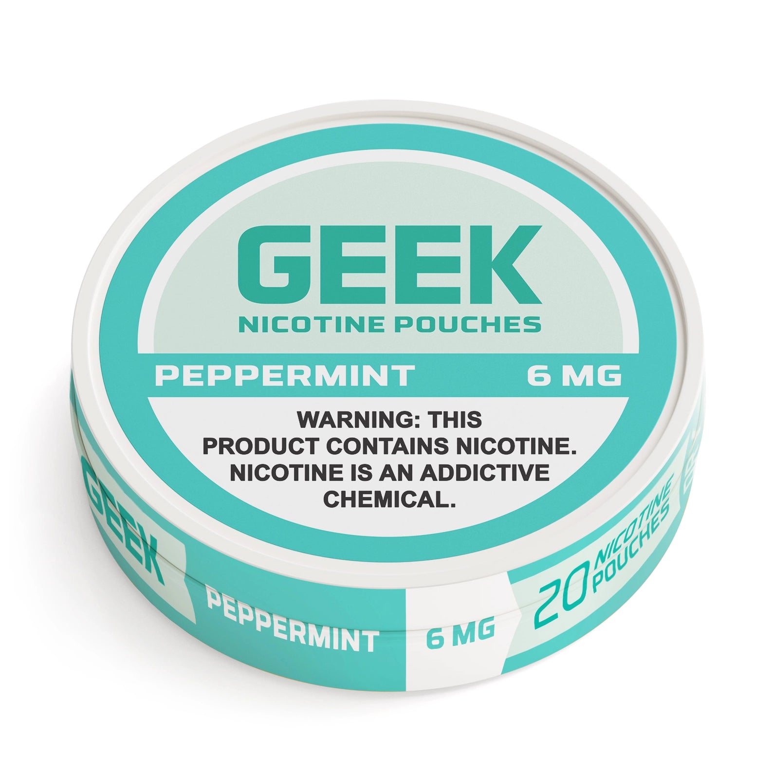 Peppermint GEEK Nicotine Pouches 6mg