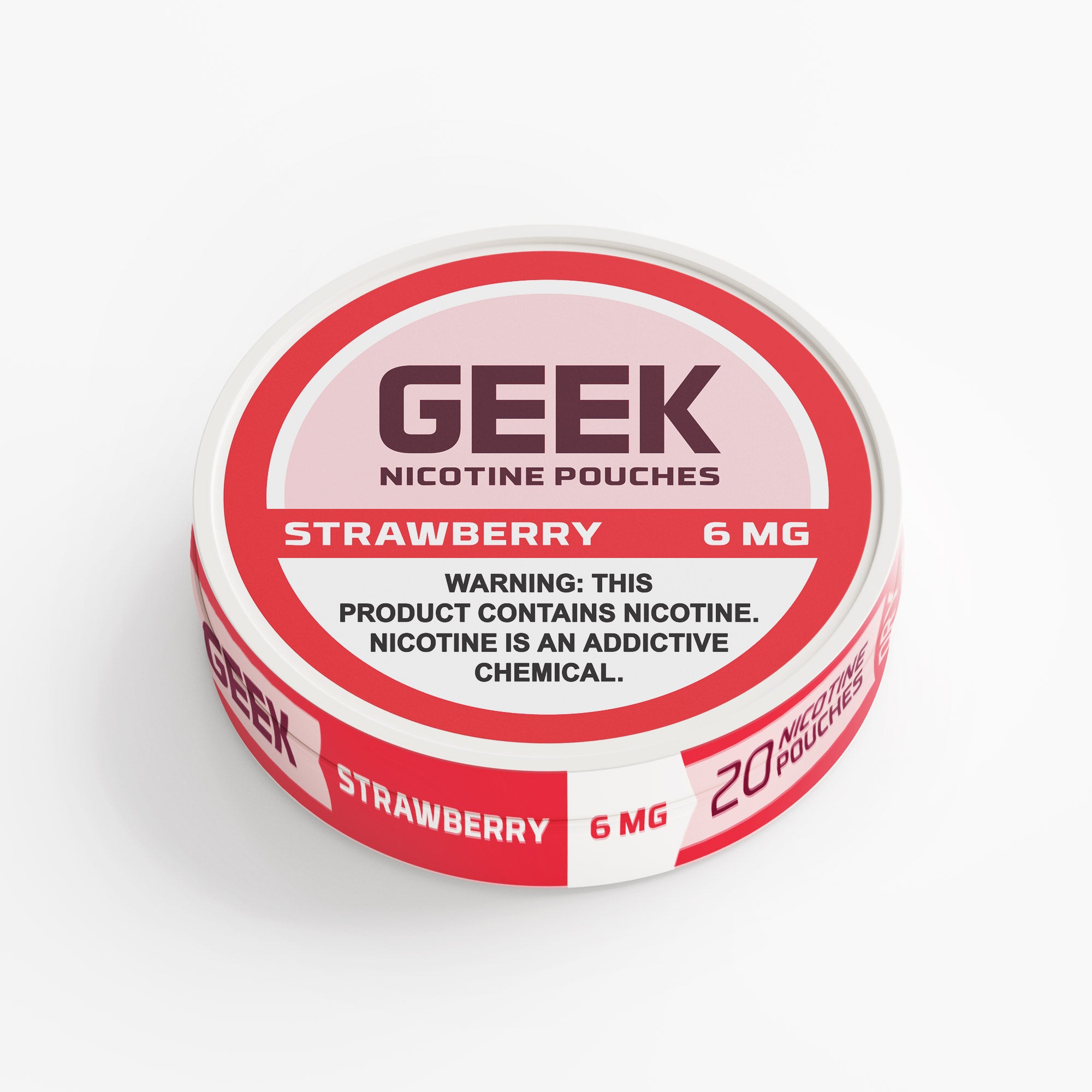 Strawberry GEEK Nicotine Pouches 6mg