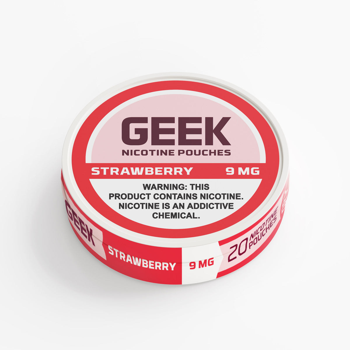 Strawberry GEEK Nicotine Pouches 9mg