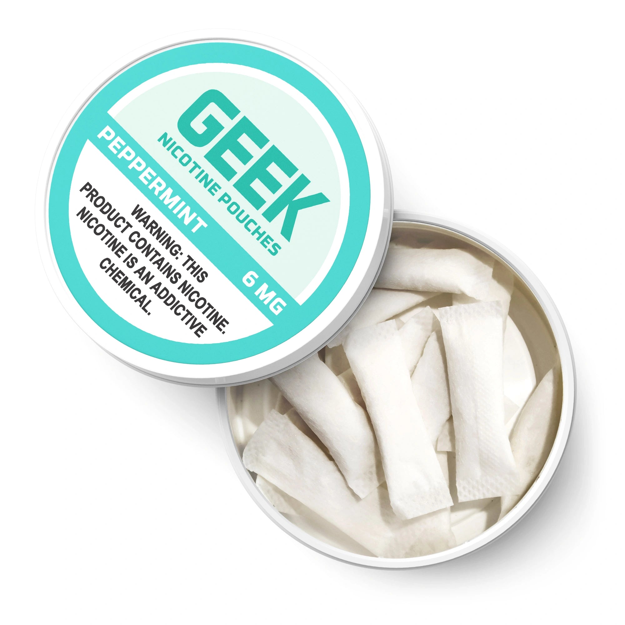 Peppermint GEEK Nicotine Pouches 6mg