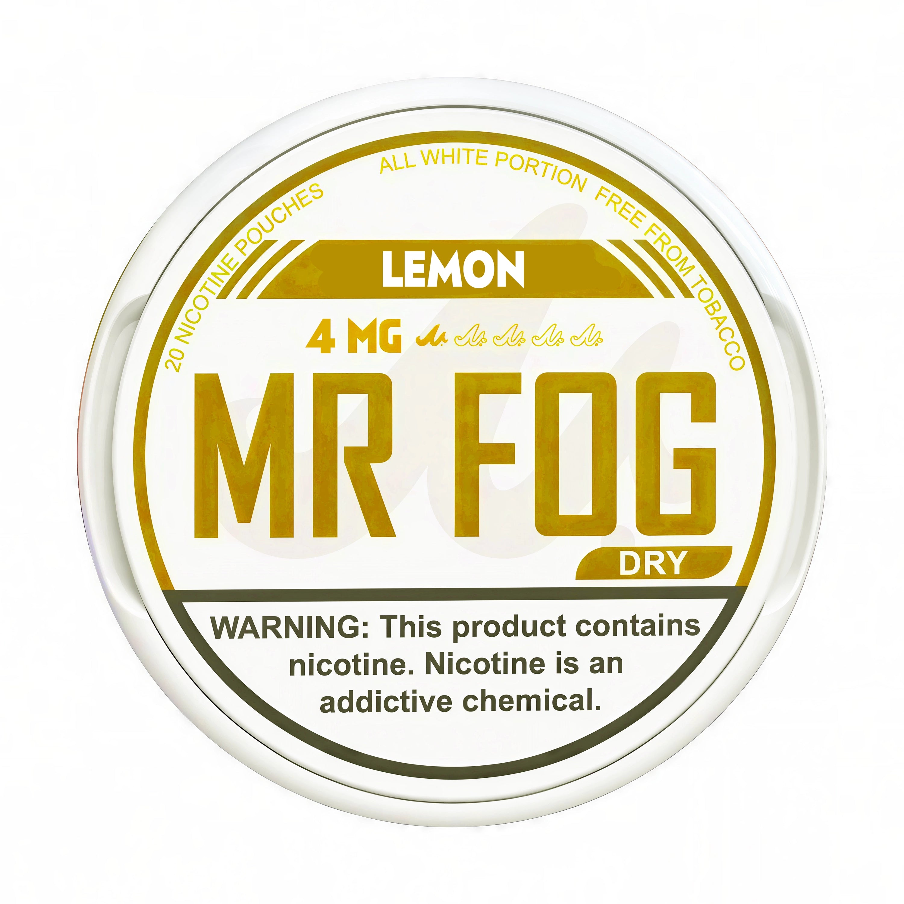 Lemon Mr Fog Nicotine Pouches 4mg Dry
