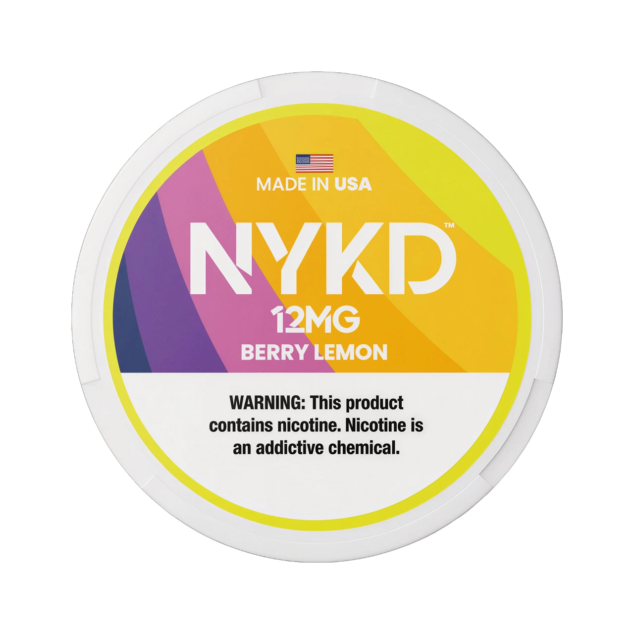 Berry Lemon NYKD Nicotine Pouches 12mg
