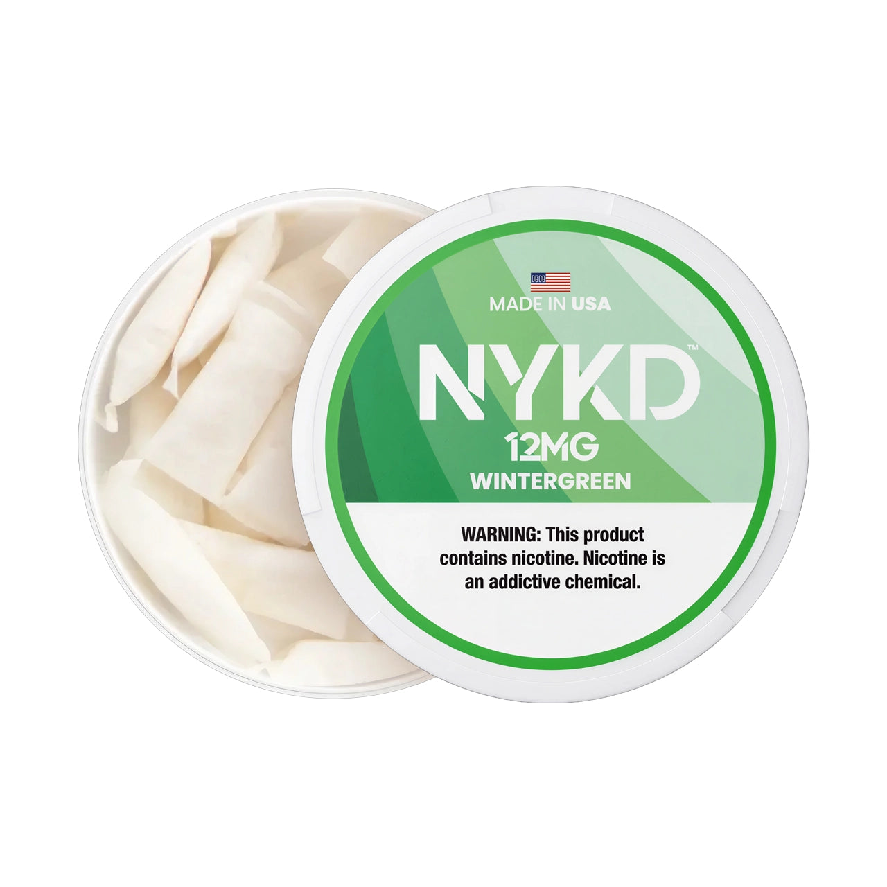 Wintergreen NYKD Nicotine Pouches 12mg
