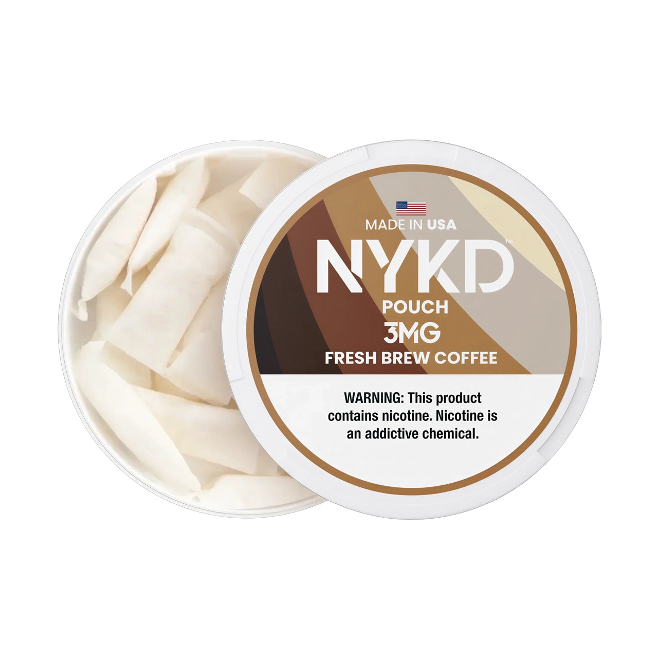 Fresh Brew Coffee NYKD Nicotine Pouches 3mg