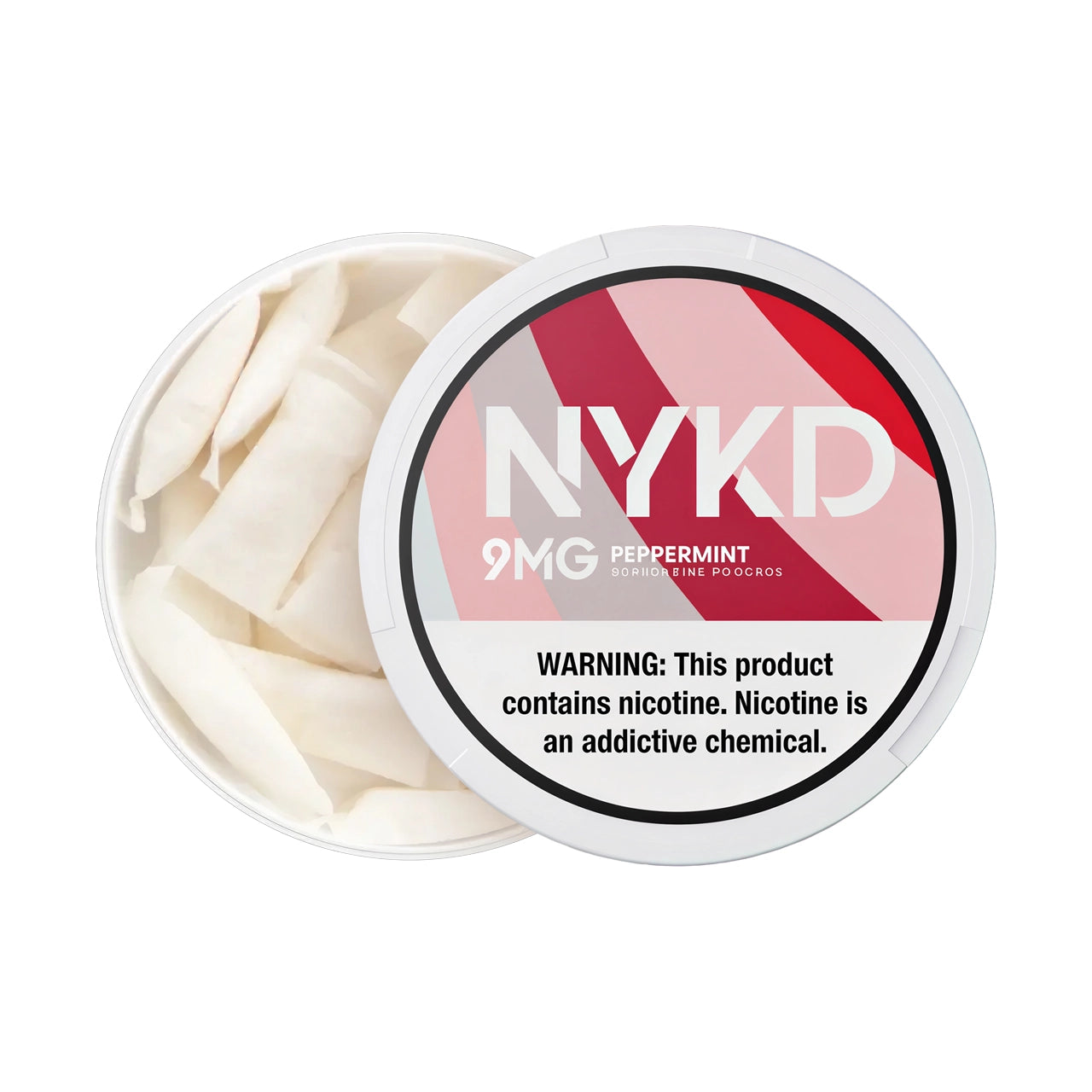 Peppermint NYKD Nicotine Pouches 9mg
