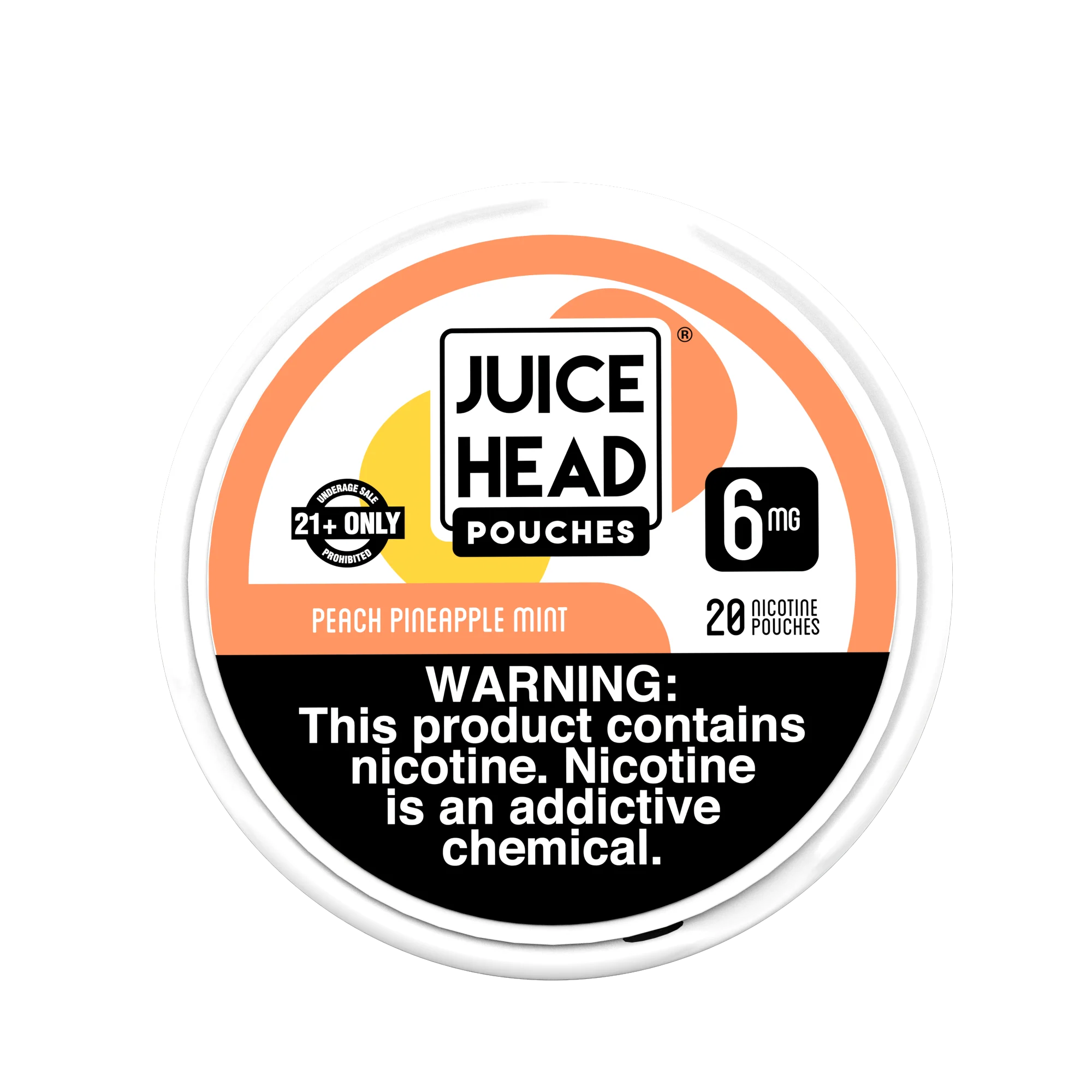 Peach Pineapple Mint Juice Head Nicotine Pouches 6mg