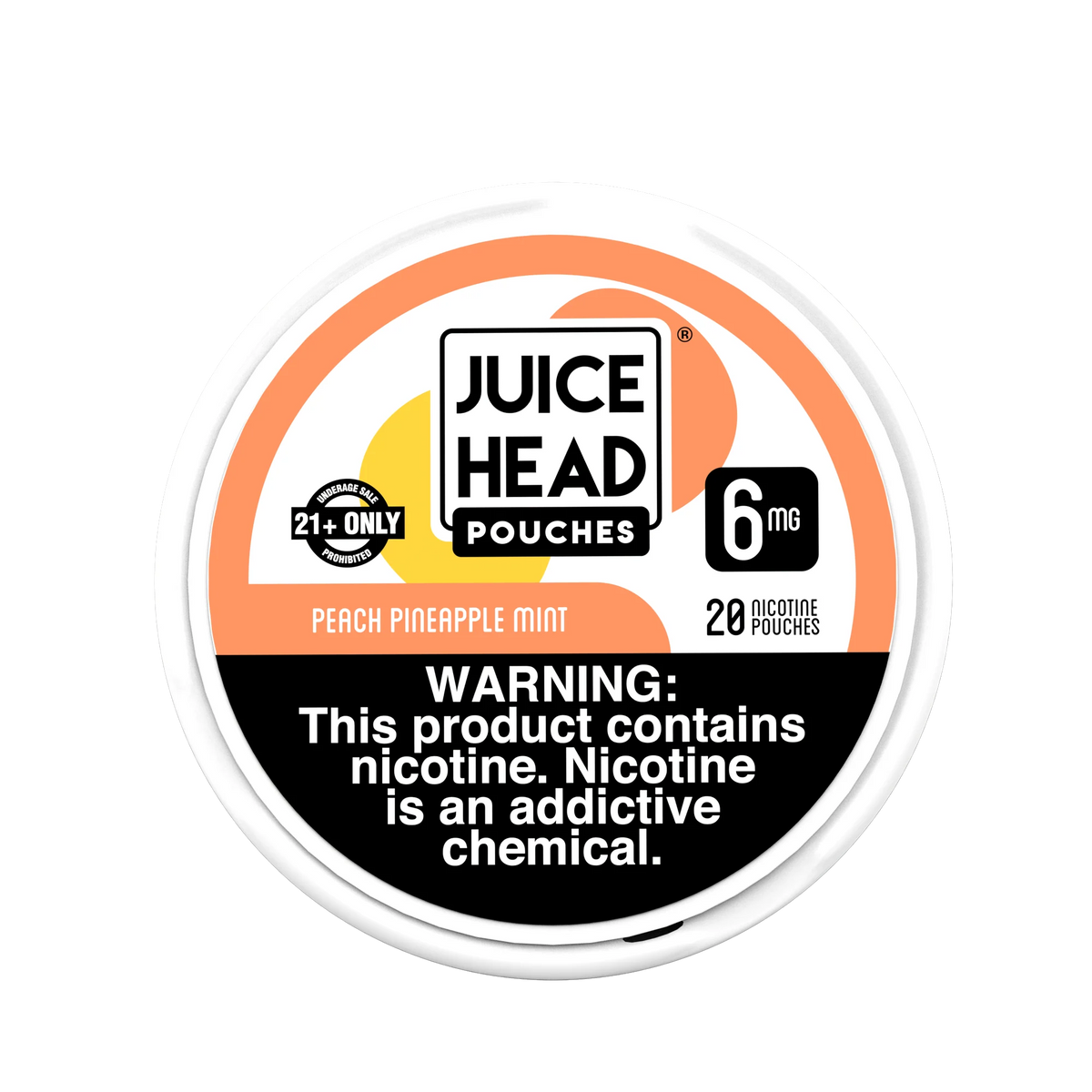 Peach Pineapple Mint Juice Head Nicotine Pouches 6mg