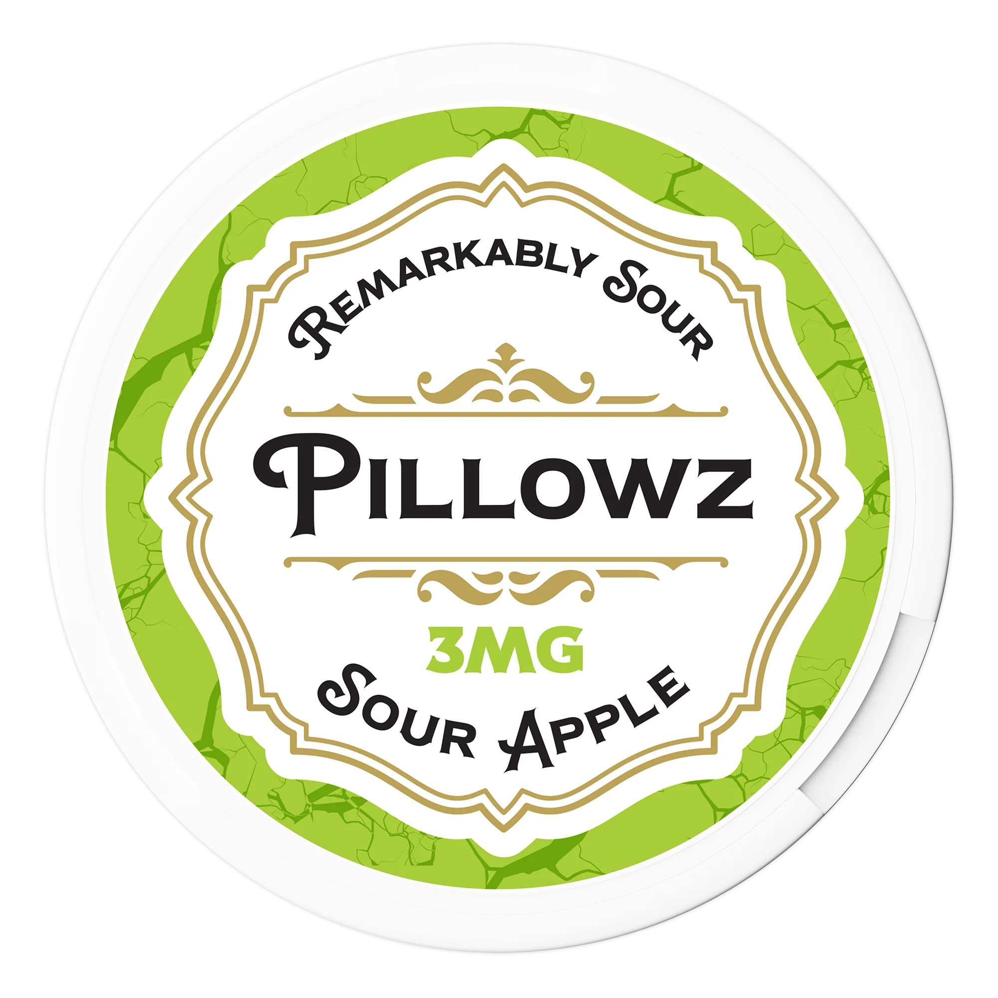 Sour Apple Pillowz Nicotine Pouches 3mg